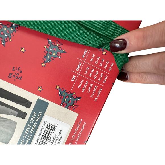 Life is Good Jake and Rocket Unplug Campfire Men's 2 Pc Pajama Set Sz Medium New - Picture 7 of 7